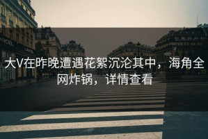 大V在昨晚遭遇花絮沉沦其中，海角全网炸锅，详情查看